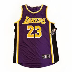 LeBron James Lakers #23 Jersey Mens S Fanatics Fast Break Purple NBA NWT